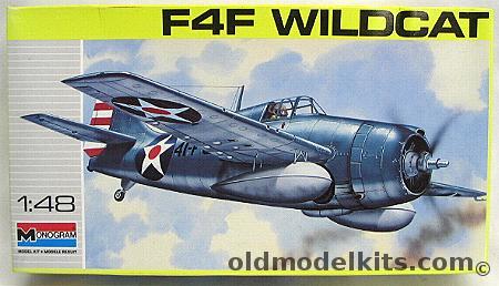 Monogram 1/48 Grumman F4F Wildcat, 5220 plastic model kit